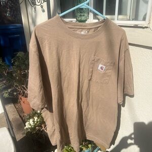 EUC Men's Carhartt Pocket Tee in Tan